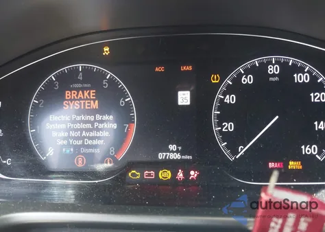 2019 Honda Accord Sport 2.0T из США, поврежденный, VIN 1HGCV2F3XKA006463